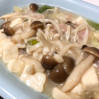 【糖質オフ】ダイエットに！豆腐ときのこのとろとろ煮